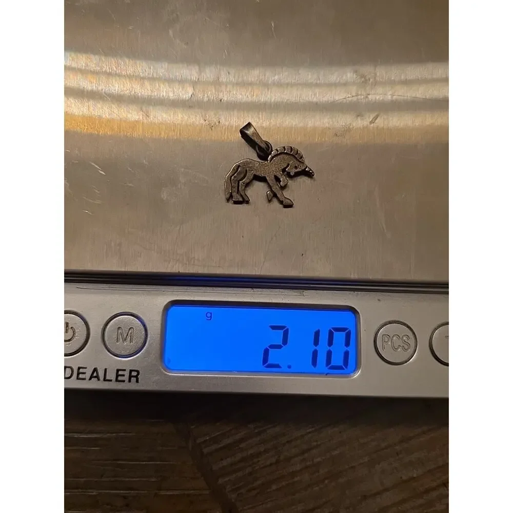 Sterling Silver Unicorn Pendant Charm‎ Vintage Fantasy Mythical - Picture 12 of 16